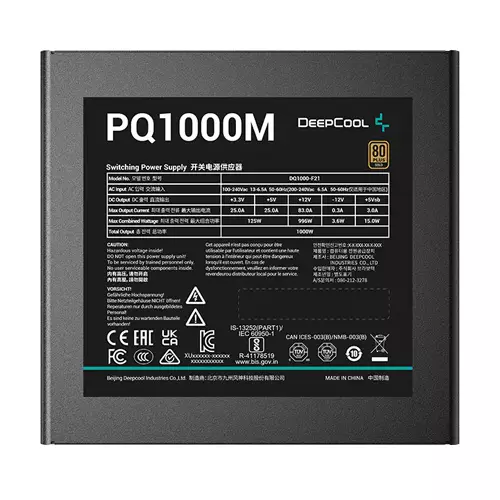 DEEPCOOL PQ1000M 1000W 80 PLUS GOLD POWER SUPPLY - 2