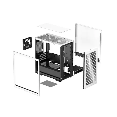 DEEPCOOL CH370 WH MID TOWER MICRO ATX CASE - 3