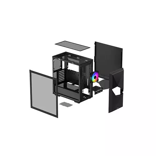 DEEPCOOL CYCLOPS ARGB E-ATX MID TOWER GAMING CASING - 4