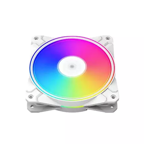 DEEPCOOL CF120 PLUS WHITE 120MM PWM ARGB CABINET FAN TRIPLE PACK - 1