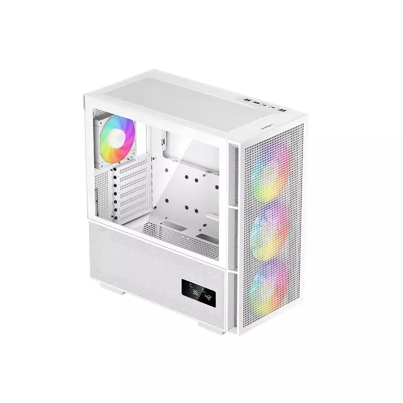 DEEPCOOL CH560 DIGITAL WH MID TOWER MICRO-ATX CASING WHITE - 1