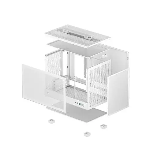 Deepcool CH160 White Ultra-portable High Airflow mini-ITX Case - 3