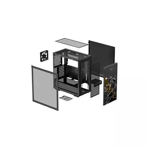 DeepCool CH510 ZORIA Mid Tower Micro ATX Computer Case-4