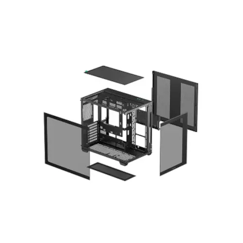 Deepcool CG530 Tempered Glass Panels Dual Chamber ATX Computer Case - 3