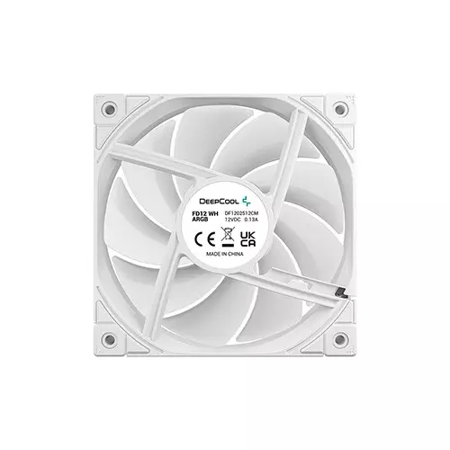 Deepcool FD12 ARGB WH-3 IN 1 120mm Casing Cooling Fan (White) - 3