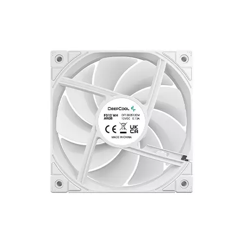 Deepcool FD12 ARGB WH 120mm Casing Cooling Fan (White) - 3