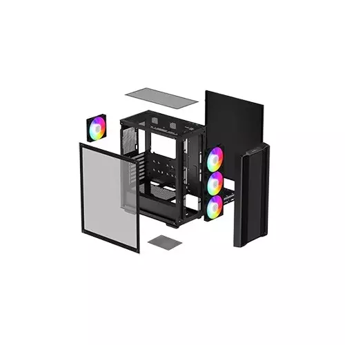 Deepcool CC560 ARGB V2 Tempered Glass ATX Mid-Tower Case-gallery-2