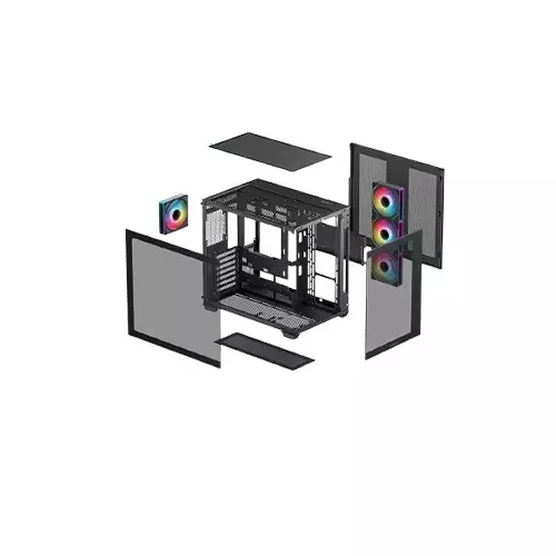 Deepcool CG530 4F Mid Tower ATX Black Computer Case-gallery-9