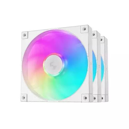 Deepcool FD14 ARGB WH-3 IN 1 (3xFAN) Cooling Case Fan (White)