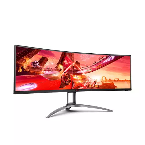AOC AG493QCX 49 Inch 144Hz 1ms DQHD HDR400 Curved Gaming Monitor - 1