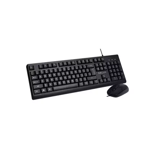 Delux K6850U Wired office Keyboard and Mouse Combo-gallery-1