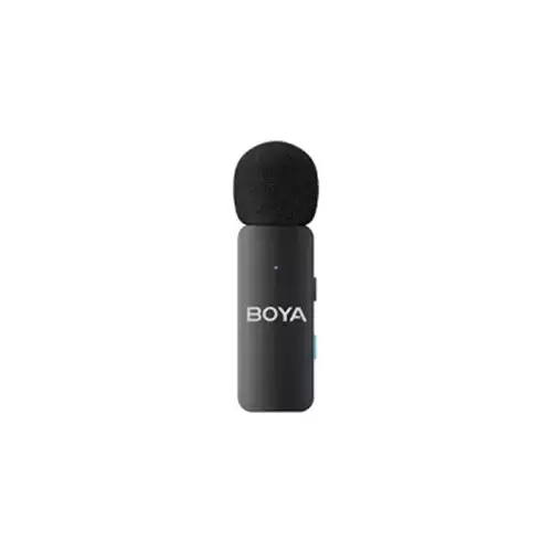 BOYA BY-V4 4-Channel Noise Cancellation Mini Wireless Microphone with 3.5mm Converter-gallery-3