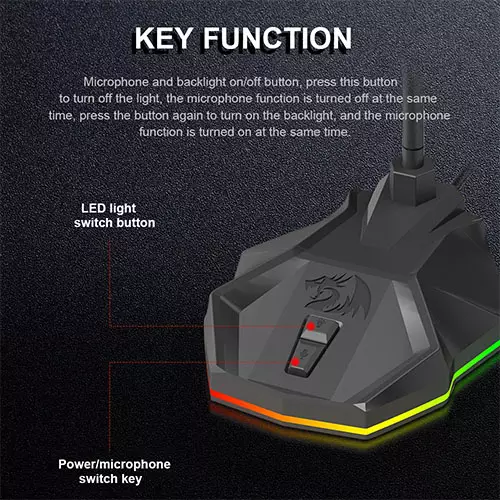 REDRAGON GM99 STIX RGB Wired Microphone-3