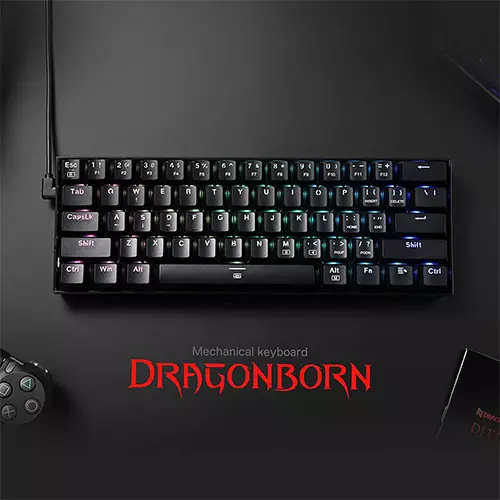 Redragon K630 Dragonborn RGB Gaming Keyboard - 1