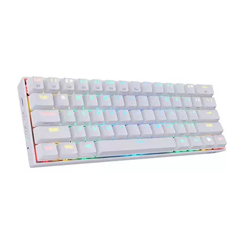 Redragon K530 Draconic 60% Compact RGB Wireless Mechanical Keyboard (White) - 1