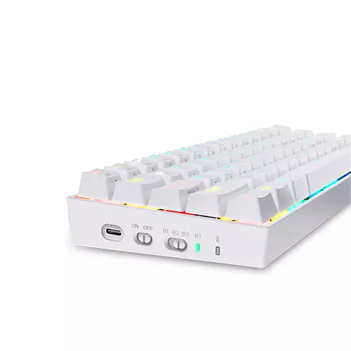 Redragon K530 Draconic 60% Compact RGB Wireless Mechanical Keyboard (White) - 2