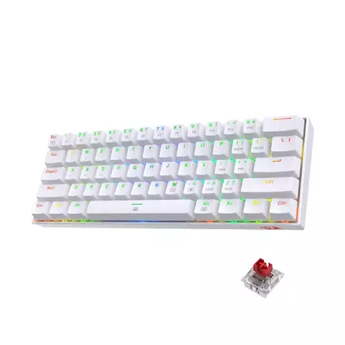 REDRAGON K630 DRAGONBORN RGB WHITE MECHANICAL GAMING KEYBOARD (RED SWITCH) - 1