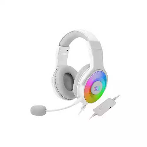 Redragon H350 Pandora RGB Wired Gaming Headset (White)