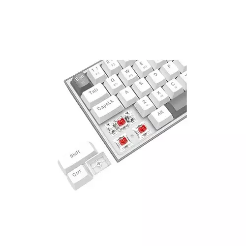 Redragon K705 PRO Tri-Mode rainbow mechanical Gaming keyboard (White Gray)-6