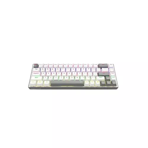 Redragon K705 PRO Tri-Mode rainbow mechanical Gaming keyboard (White Gray) - 1
