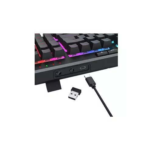 Redragon VARRO PRO K517 Pro RGB Tri-Mode Wireless Gaming Keyboard - 4