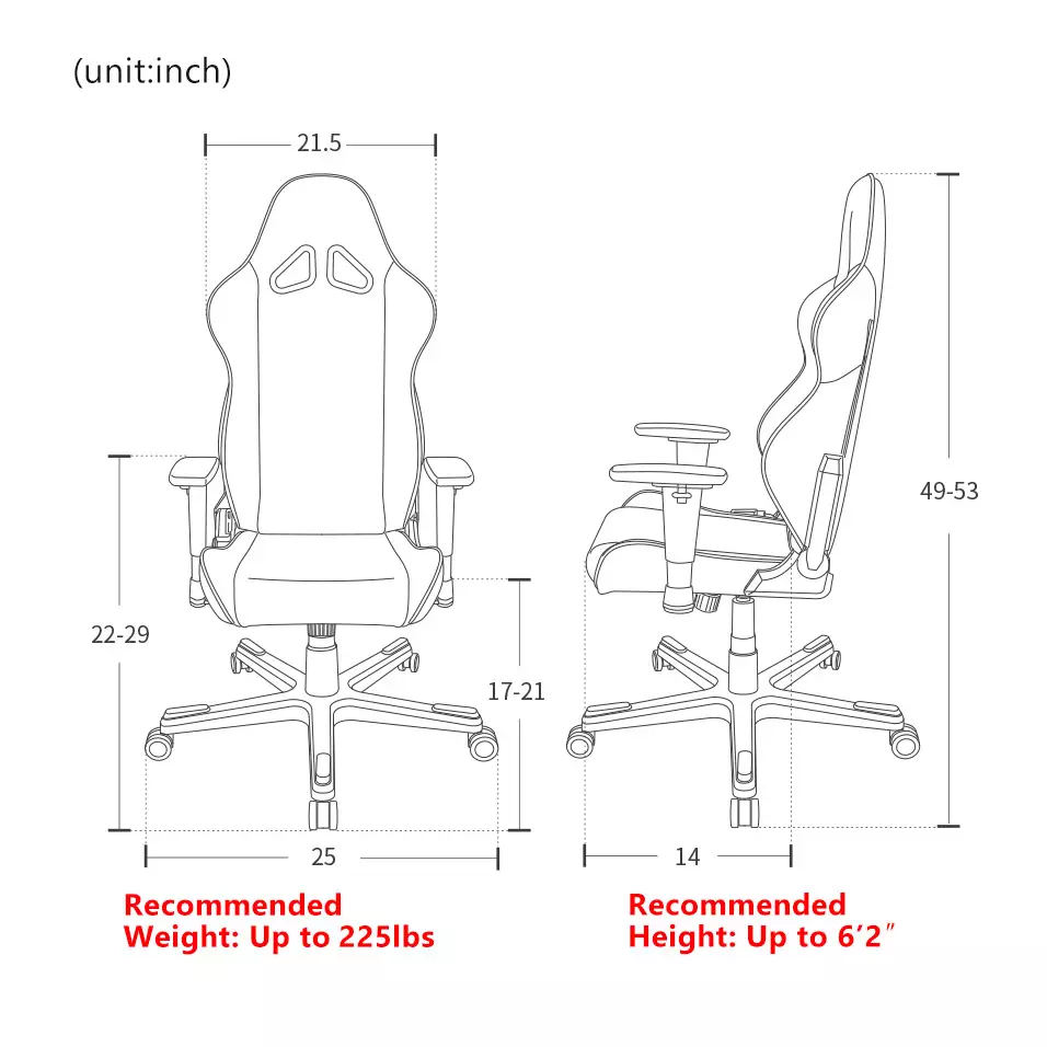 BD Racer Zero Series Gaming Chair-3