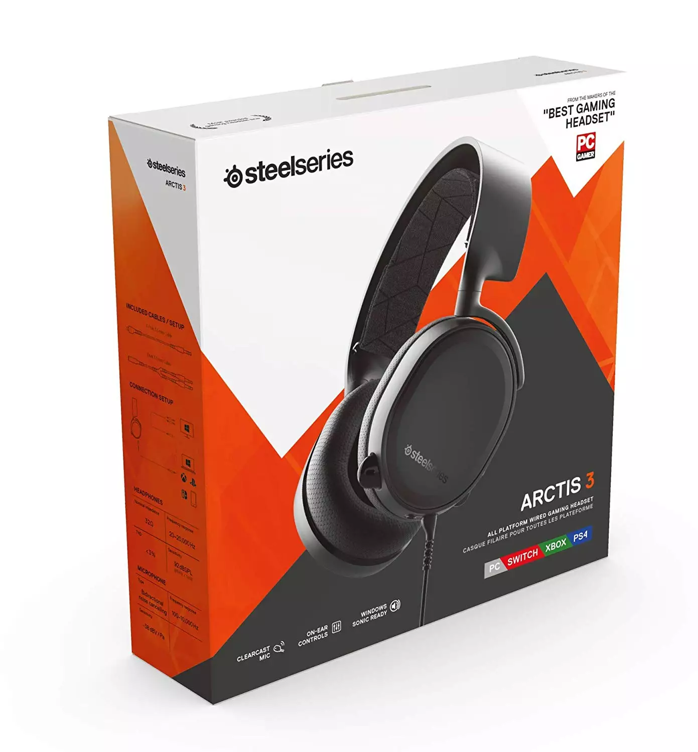 SteelSeries Arctis 3 2019 Edition Bluetooth Gaming Headset-2