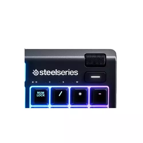 SteelSeries Apex 3 RGB Water Resistant Whisper Quiet Keyboard - 2