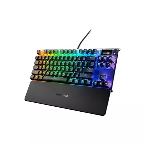 SteelSeries Apex 7 TKL Mechanical Tenkeyless Gaming Keyboard with Smart Display - 1