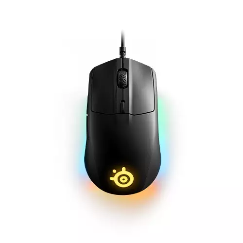 SteelSeries Rival 3 TrueMove Sensor Prism Lighting Wired Gaming Mouse