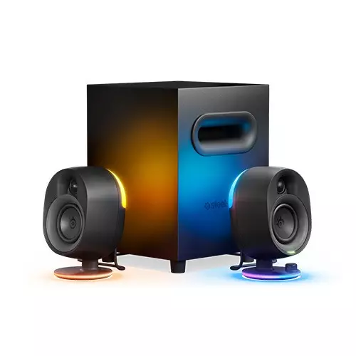 SteelSeries Arena 7 Immersive 2.1 Gaming Speaker System with Reactive Illumination