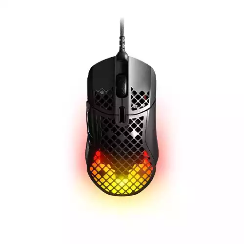 SteelSeries Aerox 5 Wired Holey RGB 18K DPI Ultra-lightweight Water-Resistant Design TrueMove Air Optical Sensor Gaming Mouse