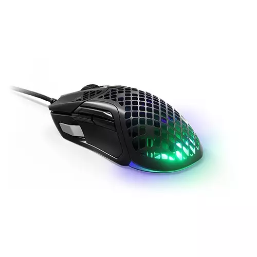 SteelSeries Aerox 5 Wired Holey RGB 18K DPI Ultra-lightweight Water-Resistant Design TrueMove Air Optical Sensor Gaming Mouse-gallery-1