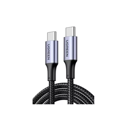 UGREEN L502 100W 1M Braided Fast Charging  Type-C to Type-C Cable (Space Gray)