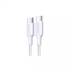UGREEN L502 100W 1M Braided Fast Charging  Type-C to Type-C Cable (White)