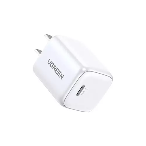 Ugreen CD318 (15328) Nexode 20W USB-C GaN US Fast Charger (White)