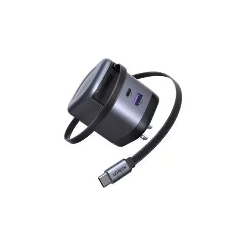 UGREEN 65W GaN Fast Charger with Retractable Cable