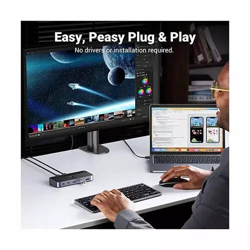 UGREEN CM662 (15705) 2 in 4 USB 3.0 Sharing Switch with Remote - 3