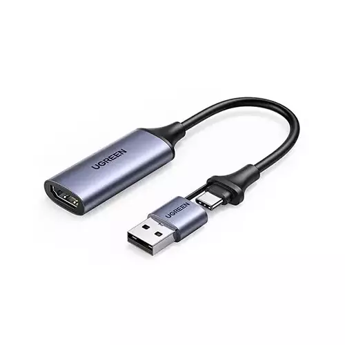 Ugreen CM489 (40189) HDMI Female to USB-C & USB-A Male Video Capture Card
