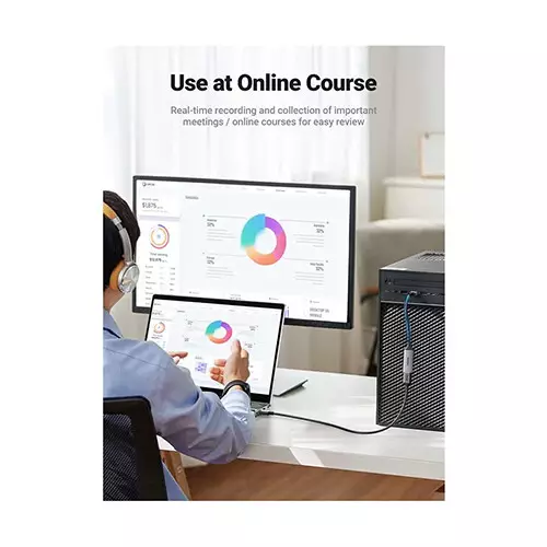 Ugreen CM489 (40189) HDMI Female to USB-C & USB-A Male Video Capture Card - 3