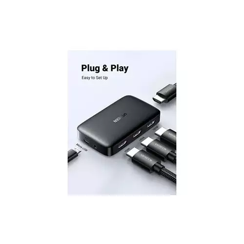 UGREEN CM332 (80125) 4K 3 In 1 Out HDMI Switcher - 1