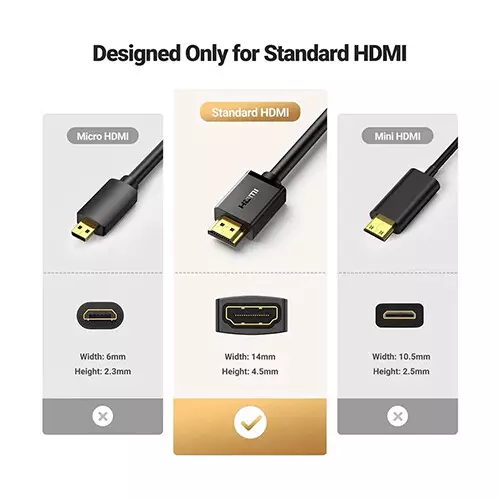 UGREEN HD107 (10141) 1M Male to Female HDMI Cable-gallery-1