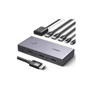 UGREEN CM695 (25962) 2 In 1 Out DisplayPort KVM Switch
