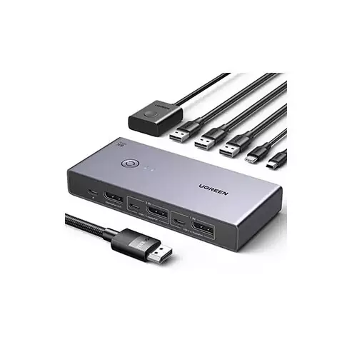 UGREEN CM695 (25962) 2 In 1 Out DisplayPort KVM Switch
