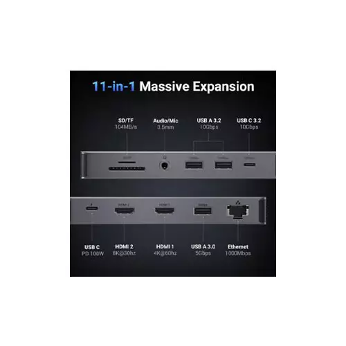 UGREEN Revodok Pro CM681 Multifunction 11-in-1 Docking Station-15965 - 1
