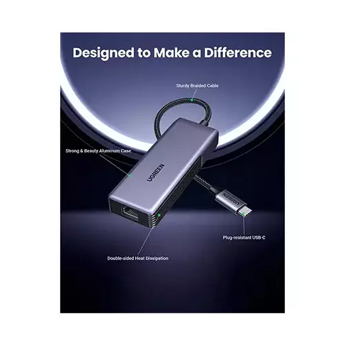 UGREEN CM848 (35921) USB-C to RJ45 5GbE Ethernet Adapter-gallery-1