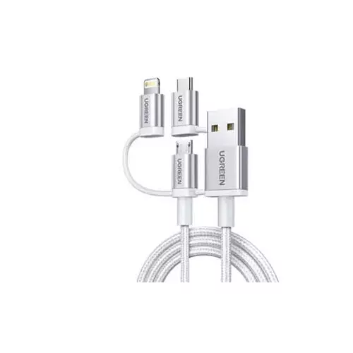 Ugreen US186 3-in-1 USB 2.0-A 1.5M Multifunction Cable - (50203)