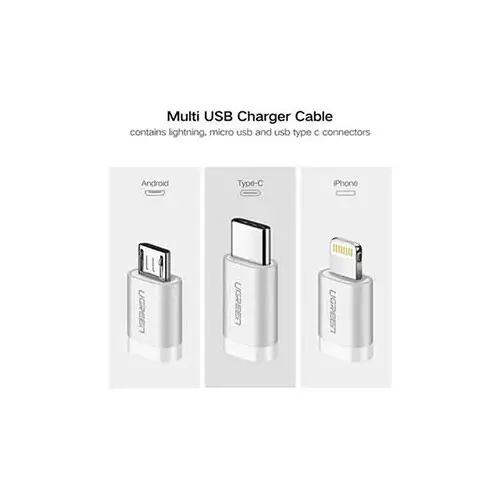 Ugreen US186 3-in-1 USB 2.0-A 1.5M Multifunction Cable - (50203) - 1