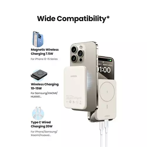 UGREEN PB561 10000mAh 20W Magnetic Wireless Power Bank (25208)-gallery-2