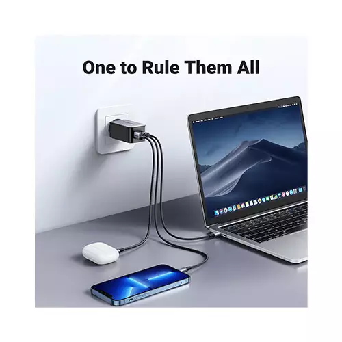 UGREEN Nexode CD244 65W USB C GaN 3 Ports Wall Fast Charger (15334) - 2